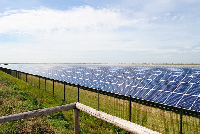 solární panely elektrárny